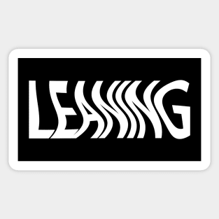 Leaning artistic design Sticker